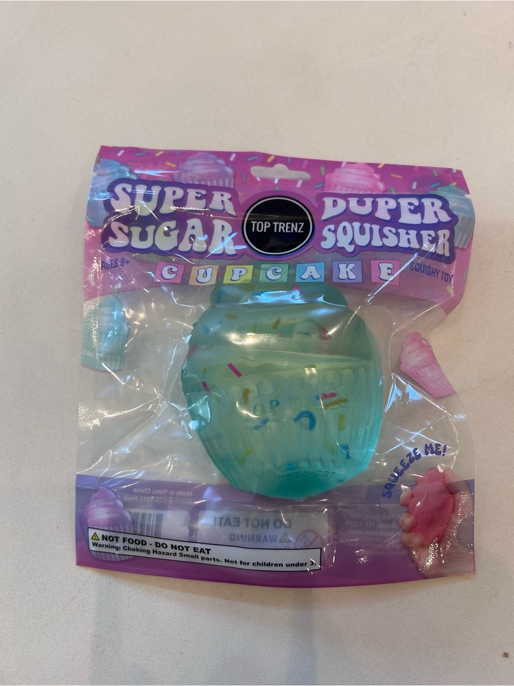 Super Sugar Duper Squisher Cupcake - Teal